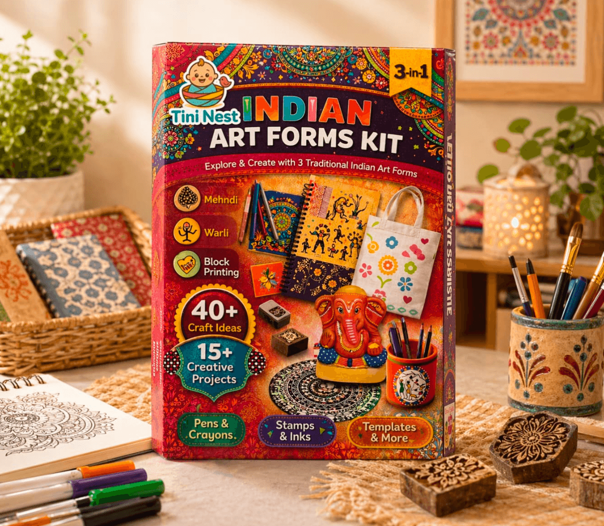 3 in 1 Indian Art Forms Kit