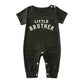 Male Alphabet Long Sleeved Romper Newborn Baby Jumpsuit Female Baby Casual Romper