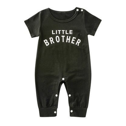 Male Alphabet Long Sleeved Romper Newborn Baby Jumpsuit Female Baby Casual Romper