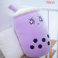 Cute Fruit Drink Plush Stuffed Soft Strawberry Milk Tea Plush Boba Tea Cup Toy Bubble Tea Pillow Cushion Kids Gift