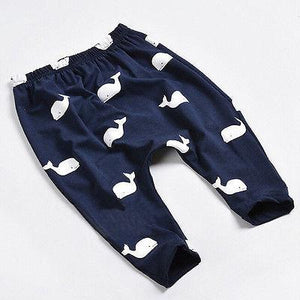 Whale Print Joggers