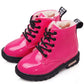 Winter Children Shoes PU Leather Waterproof Martin Boots Kids Snow Boots