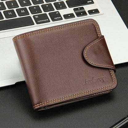 Casual Men's Horizontal Zipper Buckle Wallet