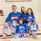 Matching Family Pajamas Sets Christmas PJ's Letter Print Top And Plaid Pants Jammies Sleepwear