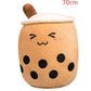 Cute Fruit Drink Plush Stuffed Soft Strawberry Milk Tea Plush Boba Tea Cup Toy Bubble Tea Pillow Cushion Kids Gift