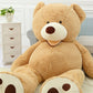 Giant Teddy Bear Plush Toy Huge  Soft Toys  Leather Shell