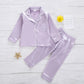 Pure Color Children's Bathrobe Casual Fashion Suit