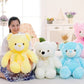 Creative Light Up LED Teddy Bear Stuffed Animals Plush Toy Colorful Glowing Christmas Gift For Kids Pillow