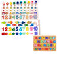 Children 3D Alphabet Number Puzzle Baby Colorful Geometric Digital Letter Educational Toy