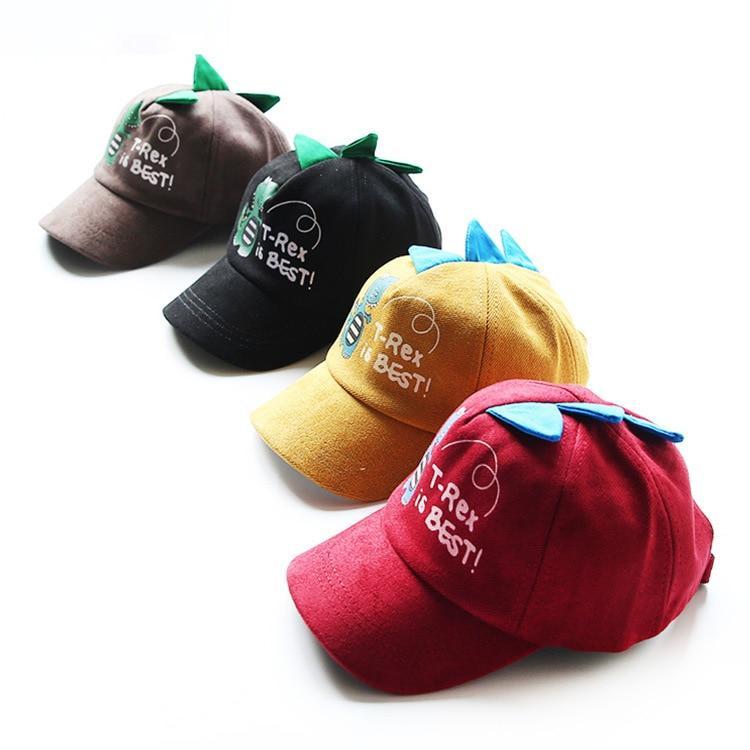 Cartoon Dino Baby Kids Caps For Boys and Girls - Tininest 