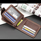 Casual Men's Horizontal Zipper Buckle Wallet