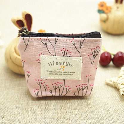 Korean version of fashion new Zakka mini and small zero purse lovely cartoon printing key package coin package wholesale T