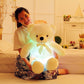 Creative Light Up LED Teddy Bear Stuffed Animals Plush Toy Colorful Glowing Christmas Gift For Kids Pillow