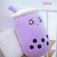 Cute Fruit Drink Plush Stuffed Soft Strawberry Milk Tea Plush Boba Tea Cup Toy Bubble Tea Pillow Cushion Kids Gift