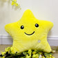 34CM Unique Toy Luminous Pillow Vivid Star Design LED Light Colorful Cushion Stars Plush Pillow Toys Gift For Kids Children Girl