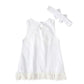 Girls baby sleeveless bow skirt