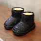 Children's snow boots in sequins