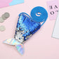 Christmas Decoration Elegant Ms. Mermaid Tail Sequined Wallet Girl Messenger Bag Sling Card Bag Glitter Zero Children's Gifts