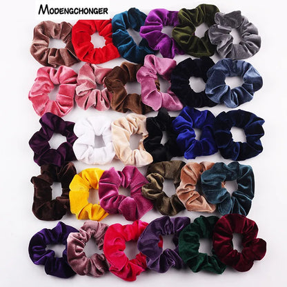 Velvet Scrunchie Hairband For Women Girls Elastic Hair Rubber Bands Hair Accessories Headband Gum Hair Tie Rope Ponytail Holder