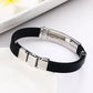 12 Constellation Stainless Steel Silicone Couple Bracelet Fashion 12 Zodiac Ladies Casual Punk Bracelet for Men's Accessories