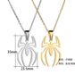 HNSP Stainless Steel Spider Pendant Chain Necklace For Men Boy Anime Jewelry Accessories