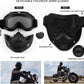 Cycling Sunglasses Motocross Goggles Mask HD Glasses Eyewear Riding Open Face Half Helmet Mask Breathable Cycling Accessories