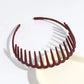 Elegant Solid Color Hairbands For Women Trendy Toothed Non-slip Hair Combs Hair Accessories Girl Face Wash Sports Headbands