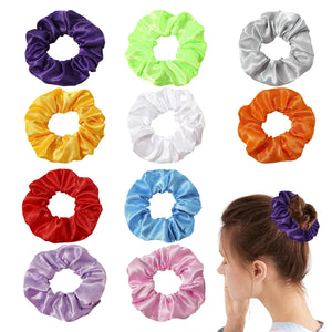 2020 New Arrival Girls LED Luminous Scrunchies Hairband Ponytail Holder Headwear Elastic Hair Bands Solid Color Hair Accessories