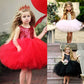 Baby Girl Mesh Tulle Birthday Dresses Tutu Sleeveless Pageant Party Dress Toddler Girl Wedding Vestido