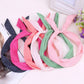 Cute Sweet Polka Dot Bow Rabbit Bunny Ear Headbands Womens Hair Band With Metal Wire Turban Scarf Cross Bow Hair Accessories