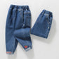 2024 Summer Boys Fashion Casual Solid Color/Embroidered Strawberry Pants/Jeans 1-6 Years Old