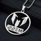 HNSP Messi Stainless Steel Pendant Chain Necklace For Men Boy Soccer Accessories Football Jewelry