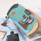 Kraft Pouches Women Fashion Long Style Student Card Wallet Multi-function Folding Purse Lunch In For Kids