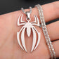 HNSP Stainless Steel Spider Pendant Chain Necklace For Men Boy Anime Jewelry Accessories