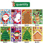 8Sheets Children DIY Puzzle Sticker Toys Santa Christmas Tree Socks Face Assemble Stickers Kids Boys Girls Christmas Gifts Toy