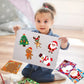 8Sheets Children DIY Puzzle Sticker Toys Santa Christmas Tree Socks Face Assemble Stickers Kids Boys Girls Christmas Gifts Toy