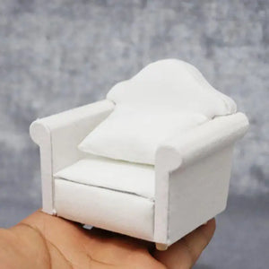 Doll House Sofa Doll Furniture 1/12 Scaled DIY Doll House Toys Sofa Furniture Toys Doll House Accessories Pretend Play Toys For