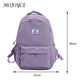 Woman Backpack Large Capacity Girls School Bags Solid Color Simple for Vacations