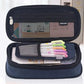 Kawaii Large Capacity Pencil Case Pouch Pen Bag Double Side Opening Student Stationery Organizer School Supplies