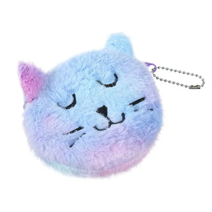 Fashion Women Child Plush Cute Cartoon Key Pendant Bag Coin Purse Clutch Storage Bag Canvas Rose Wallet Keychain Coin Purse 카드지갑