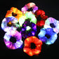 2020 New Arrival Girls LED Luminous Scrunchies Hairband Ponytail Holder Headwear Elastic Hair Bands Solid Color Hair Accessories