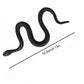 Toy Snake Black Fake Rubber Snake For Prank Halloween Snake Toys Funny Prank Props Lightweight Rain Forest Snakes For Garden To