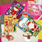 8Sheets Children DIY Puzzle Sticker Toys Santa Christmas Tree Socks Face Assemble Stickers Kids Boys Girls Christmas Gifts Toy