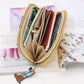 Kraft Pouches Women Fashion Long Style Student Card Wallet Multi-function Folding Purse Lunch In For Kids