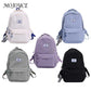 Woman Backpack Large Capacity Girls School Bags Solid Color Simple for Vacations