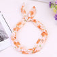 Cute Sweet Polka Dot Bow Rabbit Bunny Ear Headbands Womens Hair Band With Metal Wire Turban Scarf Cross Bow Hair Accessories