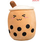 Cute Fruit Drink Plush Stuffed Soft Strawberry Milk Tea Plush Boba Tea Cup Toy Bubble Tea Pillow Cushion Kids Gift