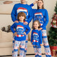 Matching Family Pajamas Sets Christmas PJ's Letter Print Top And Plaid Pants Jammies Sleepwear