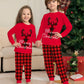 Christmas Family Matching Pajamas Set Christmas Holiday PJs Elk Top Pants Set Pajamas For Family Mom Dad Kids Baby