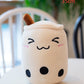 Cute Fruit Drink Plush Stuffed Soft Strawberry Milk Tea Plush Boba Tea Cup Toy Bubble Tea Pillow Cushion Kids Gift